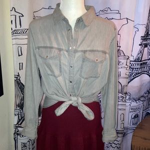 Zara Denim Button Down